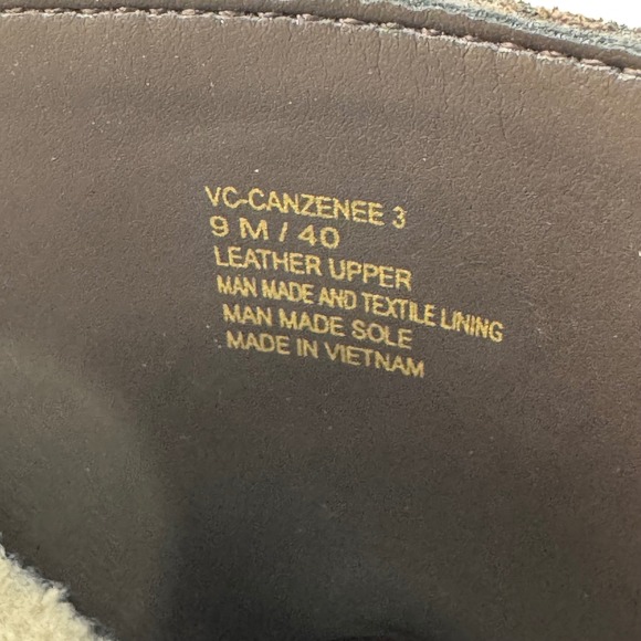 Vince Camuto Canzenee Suede Clogs Mules Women Size 9 Chocolate Brown Buckle - Picture 10 of 10